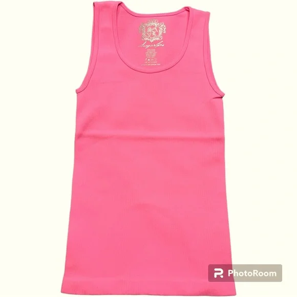 トップス 00s llica \"SUMMER SHxT'94\" L THE SLEEVELESS SHIFT TOP in CORAL GINGHAM BOUCLE COTTON